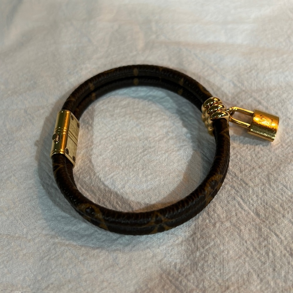 Louis Vuitton brown canvas bracelet